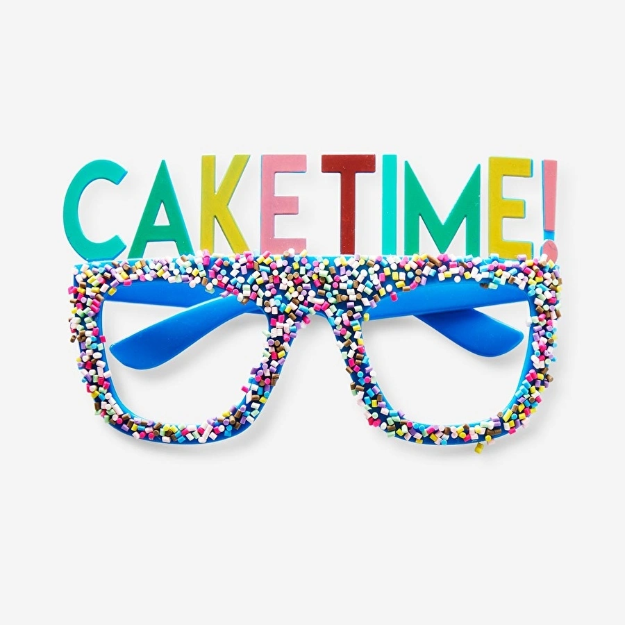 Flying Tiger Copenhagen Cake Time Yazılı Parti Gözlüğü