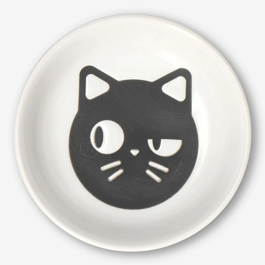 Flying Tiger Copenhagen Kedi Desenli Mini Kase Beyaz