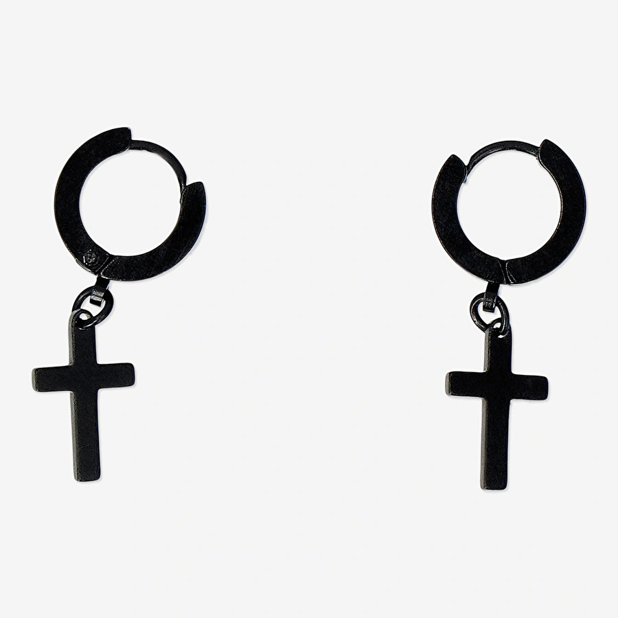 Flying Tiger Copenhagen Siyah Sallantılı Küpe