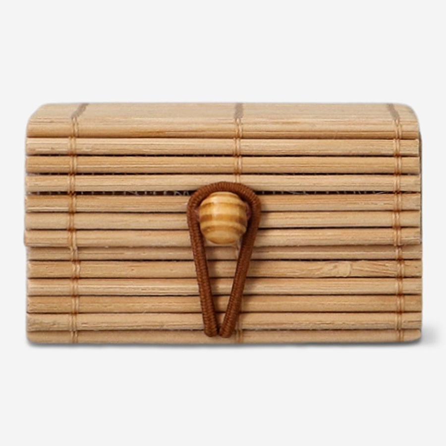Flying Tiger Copenhagen Bambu Saklama Kutusu 6 x 3,5 cm