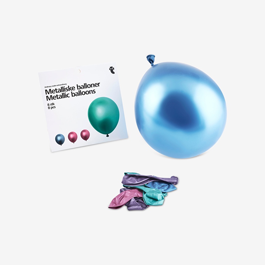 Flying Tiger Copenhagen 8’li Metalik Balon Seti