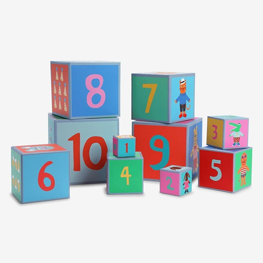 Flying Tiger Copenhagen Renkli Eğitici Blok Seti