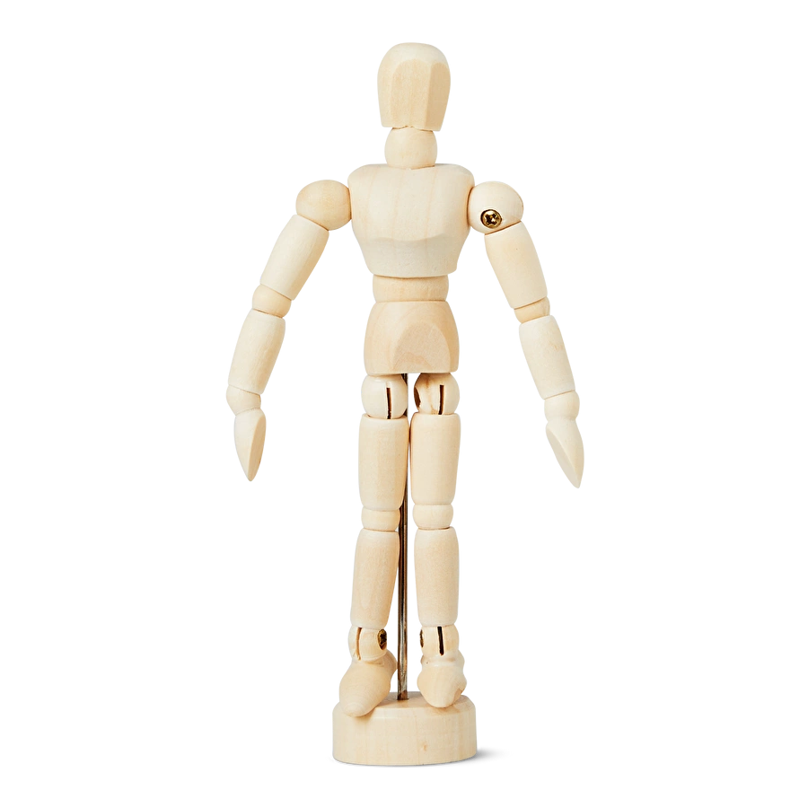 Flying Tiger Copenhagen Ahşap İnsan Modeli 13,5 cm