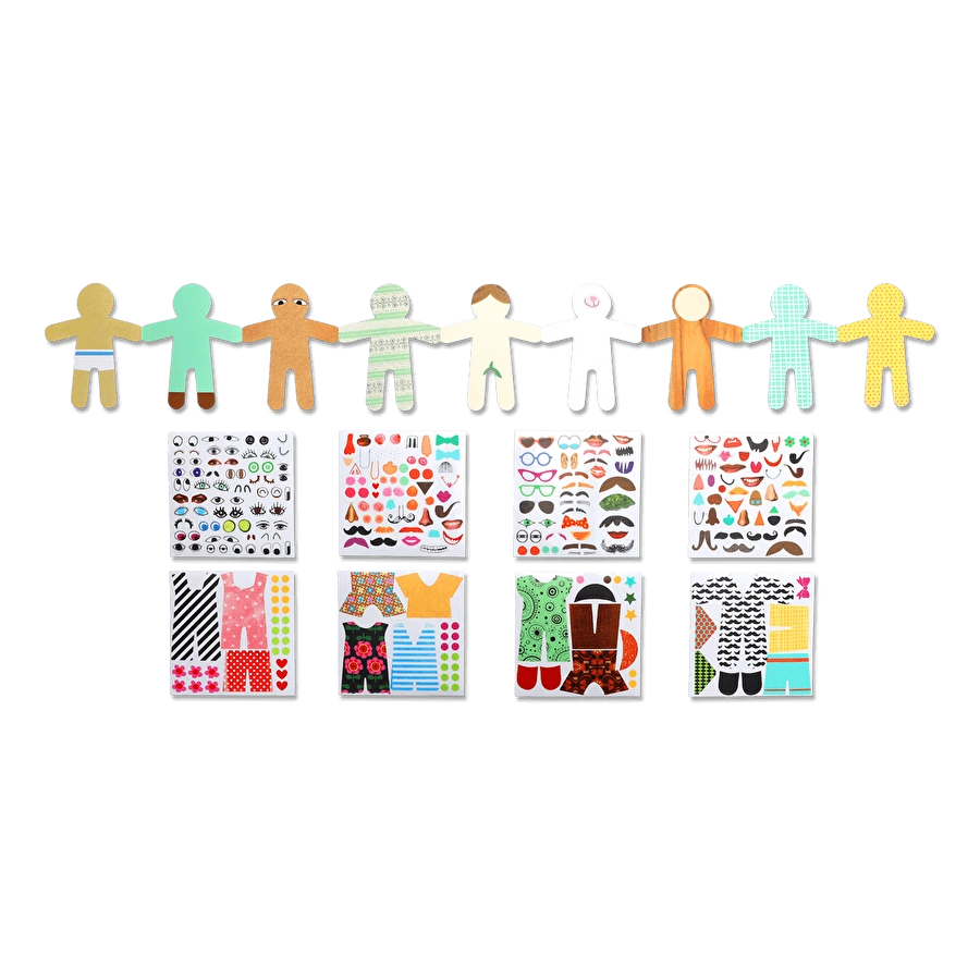 Flying Tiger Copenhagen Kendin Yap Kağıt Bebek ve Sticker Kiti