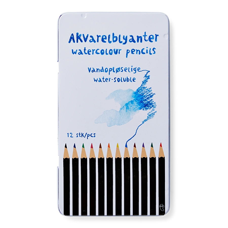 Flying Tiger Copenhagen 12'li Sulu Boya Kalem Seti