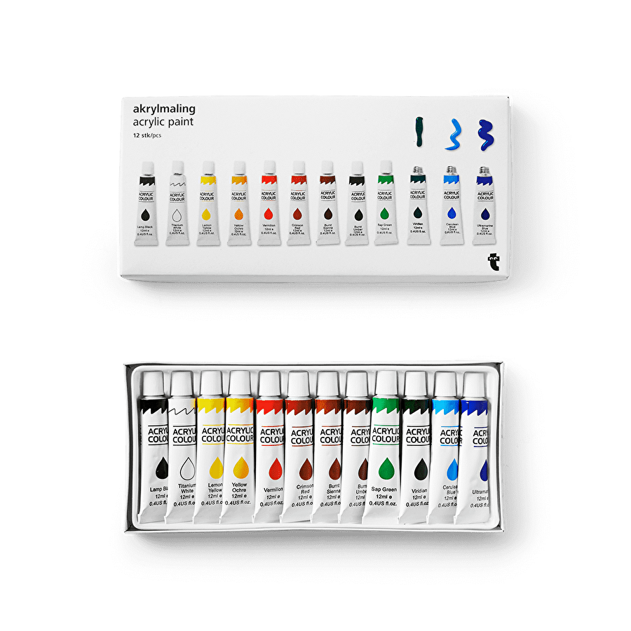 Flying Tiger Copenhagen 12'li Akrilik Boya Seti