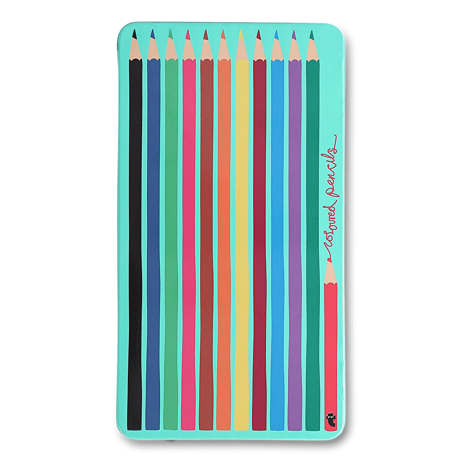 Flying Tiger Copenhagen Metal Kutulu Boya Kalemi Seti