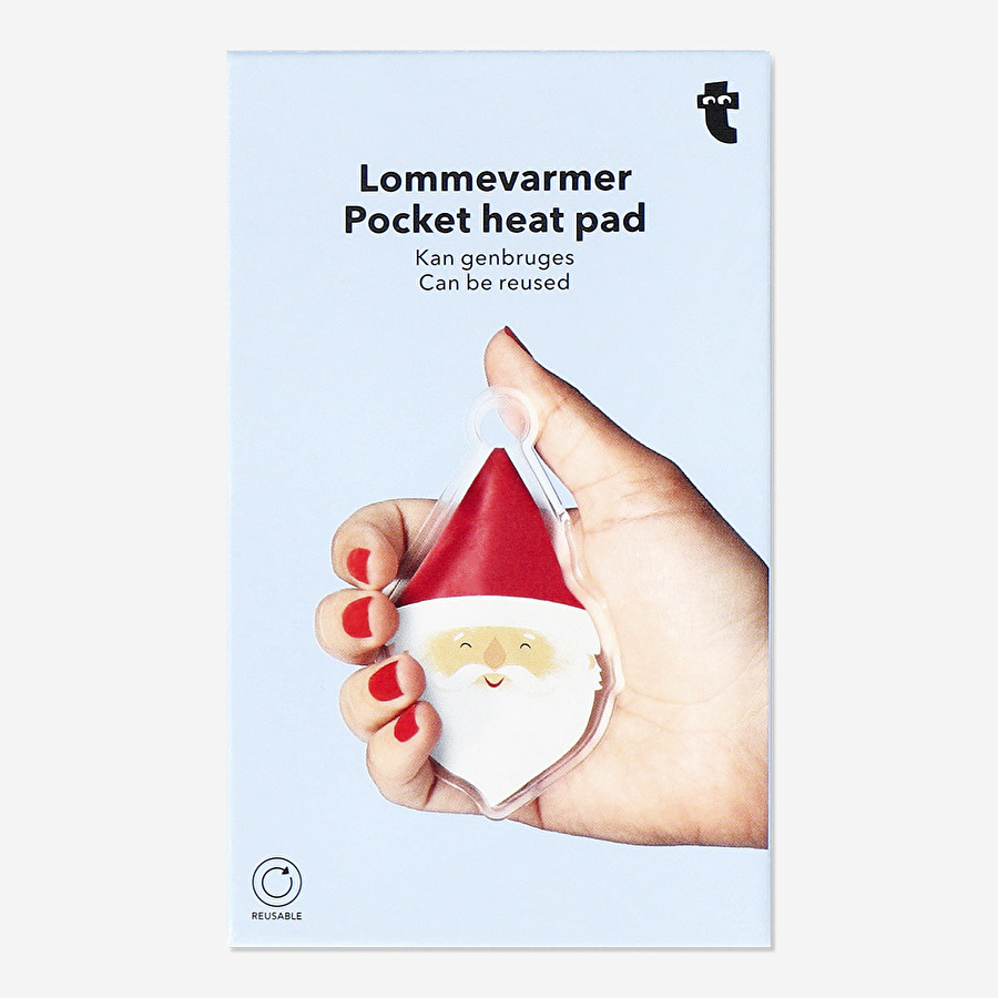 Flying Tiger Copenhagen Noel Baba Şeklinde Cep Isıtıcı 11 cm x 6,7 cm