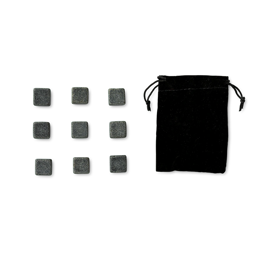 Flying Tiger Copenhagen 9'lu Kare Siyah Granit Soğutma Taşları