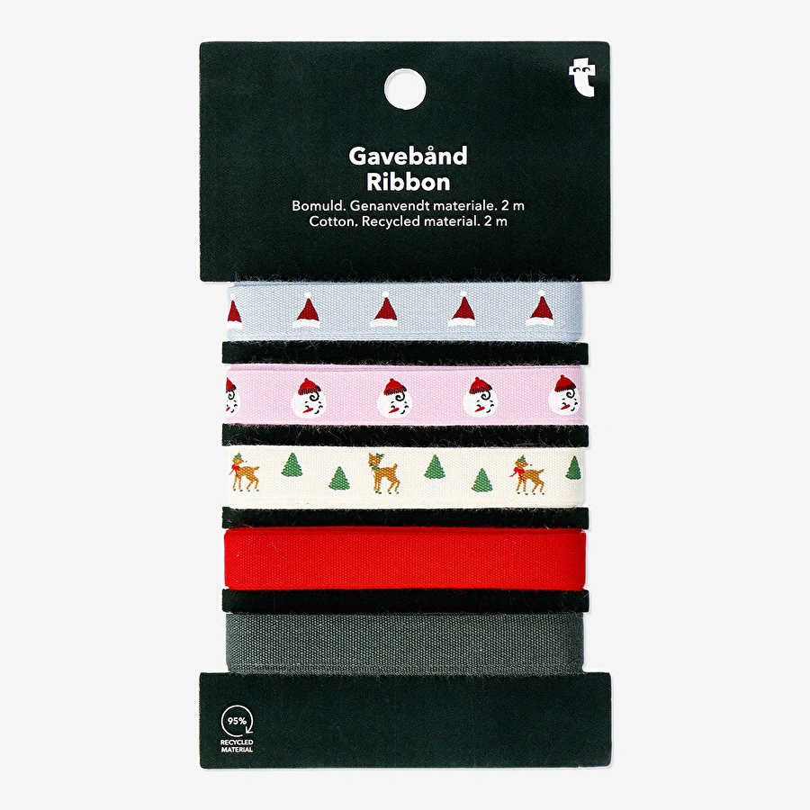 Flying Tiger Copenhagen 5'li Yılbaşı Temalı Noel Babalı Pamuk Kurdele Seti