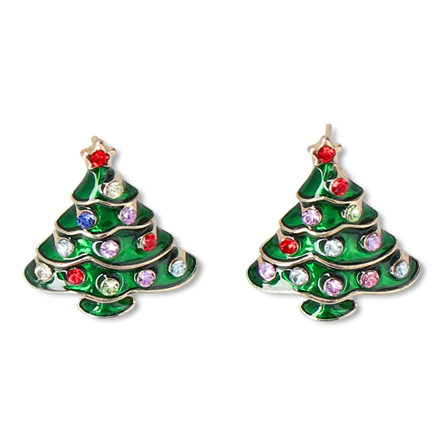 Flying Tiger Copenhagen Yılbaşı Ağacı Şekilli Küpe