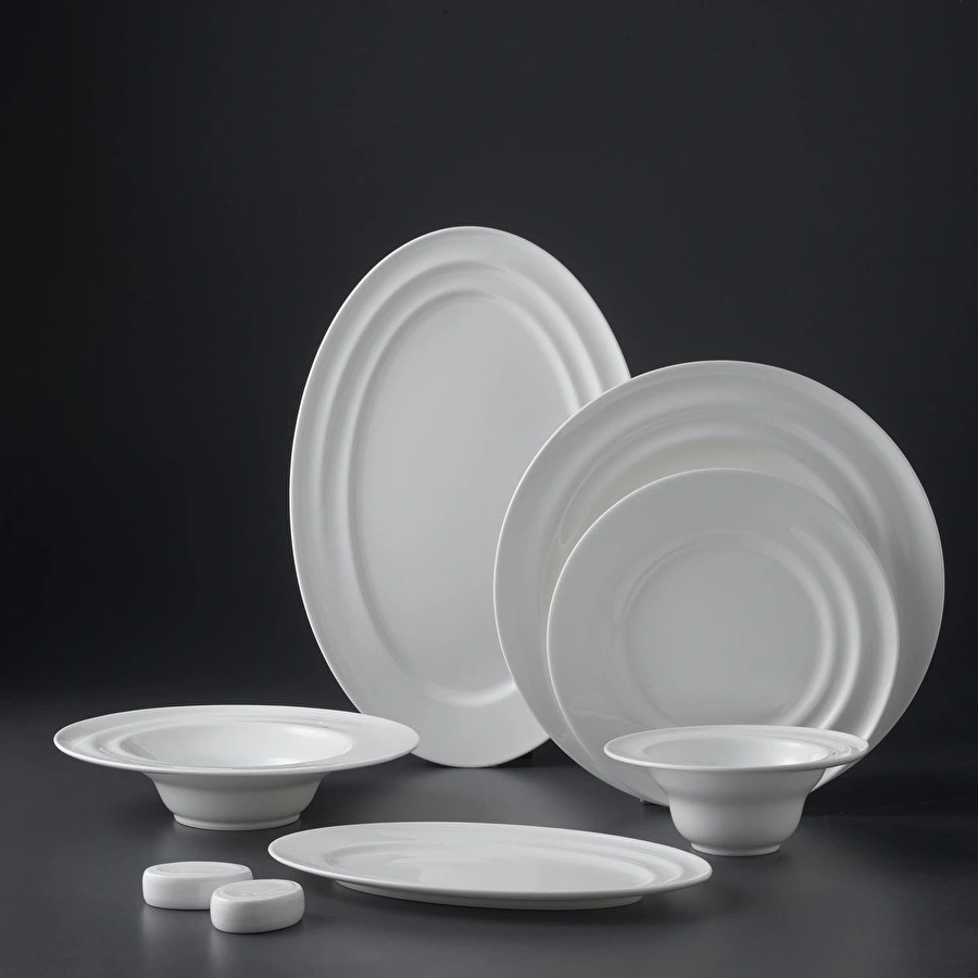 Jumbo Aqua Beyaz 58 Parça 12 Kişilik Yemek Takımı