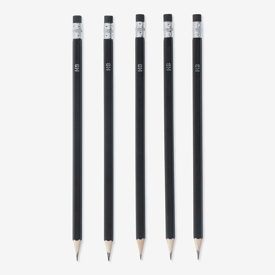 Flying Tiger Copenhagen 5'li Siyah Kurşun Kalem Seti