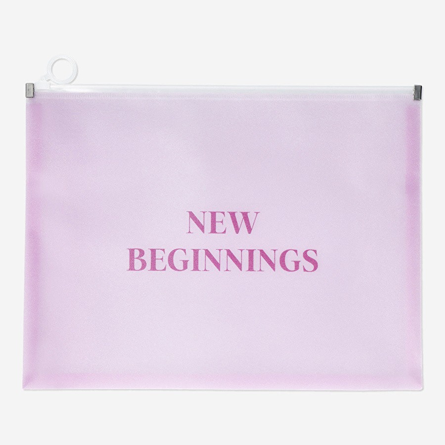 Flying Tiger Copenhagen Fermuarlı Şeffaf A4 Dosya