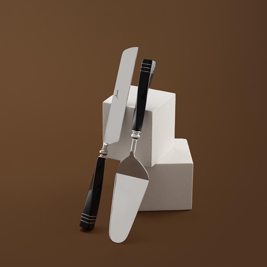 Jumbo Nero 2'li Kek Servis Seti