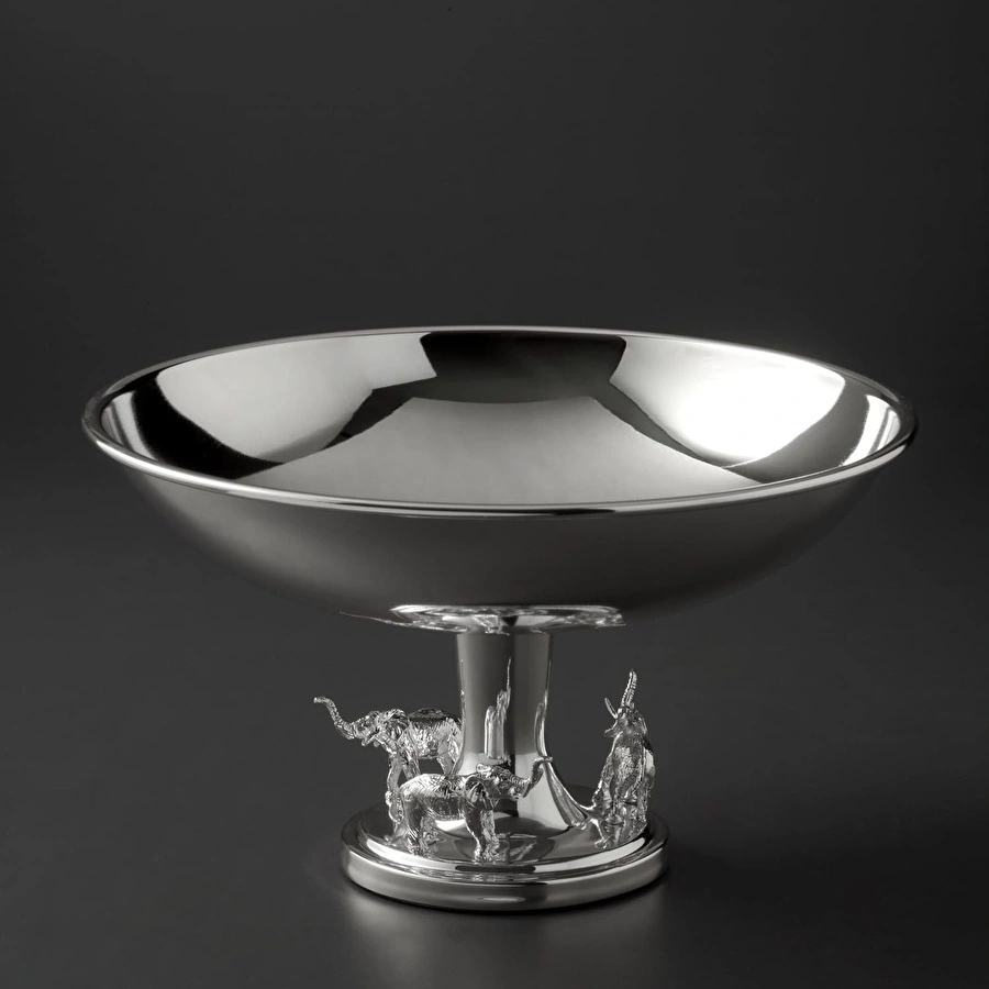 Jumbo Ganesha Gümüş Ayaklı Kase