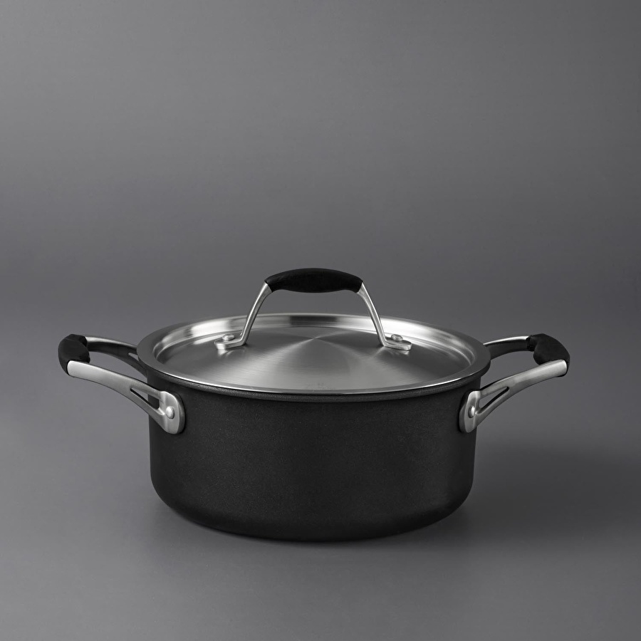 Jumbo New Moment Diamond İndüksiyon Tabanlı Siyah Derin Tencere 20 cm