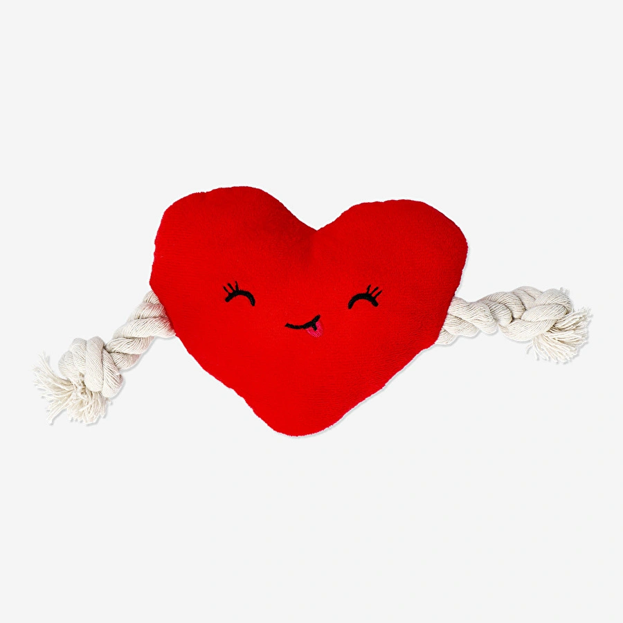 Flying Tiger Copenhagen Kırmızı Kalp Şekilli Köpek Oyuncağı