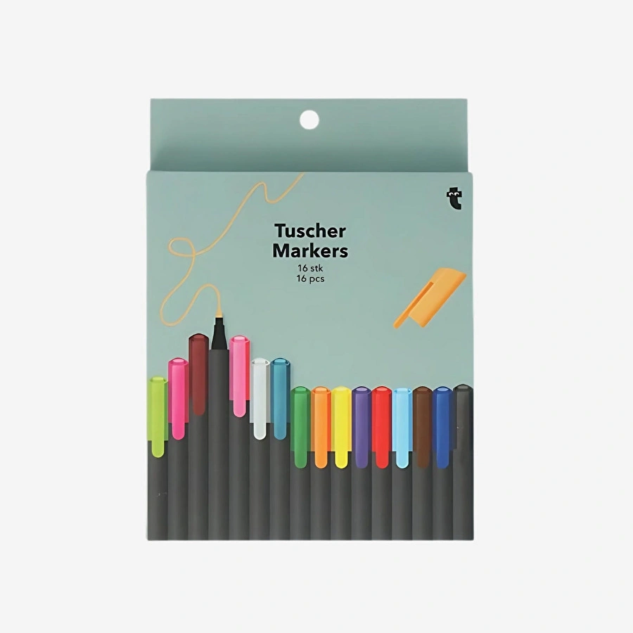 Flying Tiger Copenhagen 16'lı Fosforlu Kalem Seti