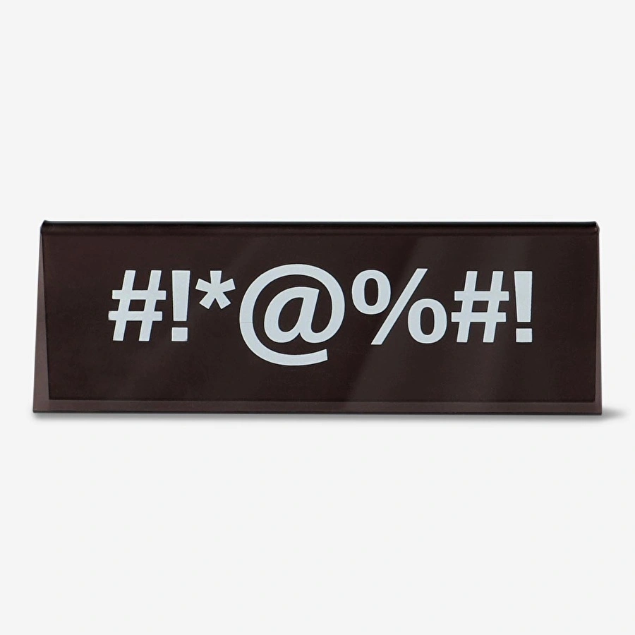 Flying Tiger Copenhagen Siyah Masaüstü Tabela