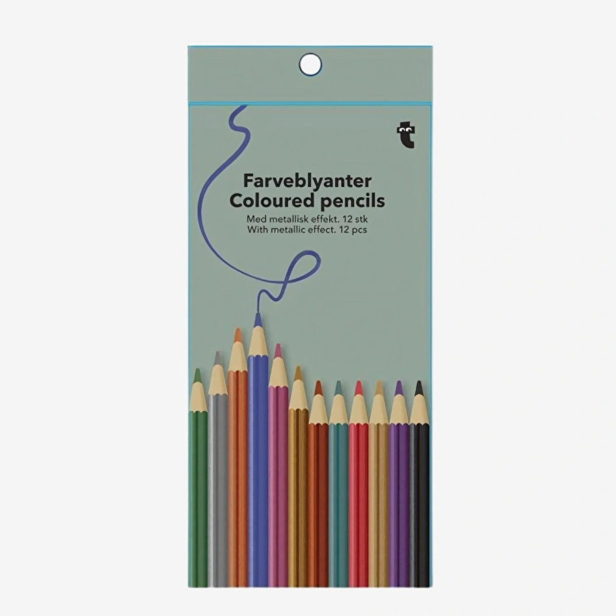 Flying Tiger Copenhagen 12'li Metalik Boya Kalem Seti