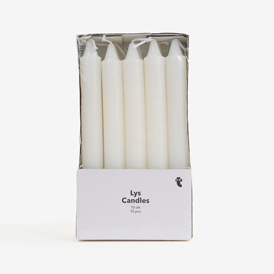 Flying Tiger Copenhagen Beyaz Şamdan Mumu