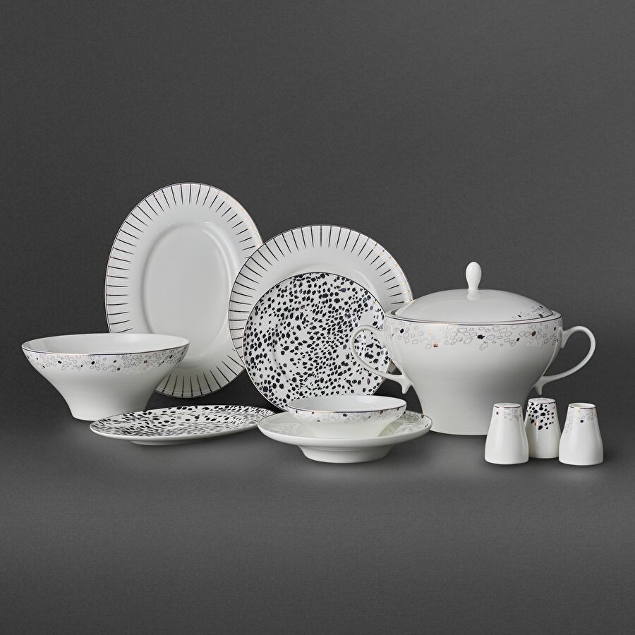 Jumbo Safari 62 Parça 12 Kişilik Yemek Takımı