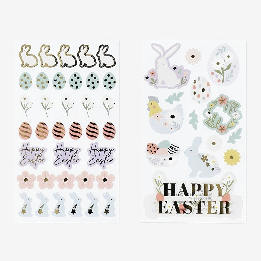 Flying Tiger Copenhagen Paskalya Temalı Sticker Seti