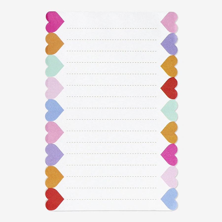 Flying Tiger Copenhagen Çok Renkli Kalpli Not Kağıdı