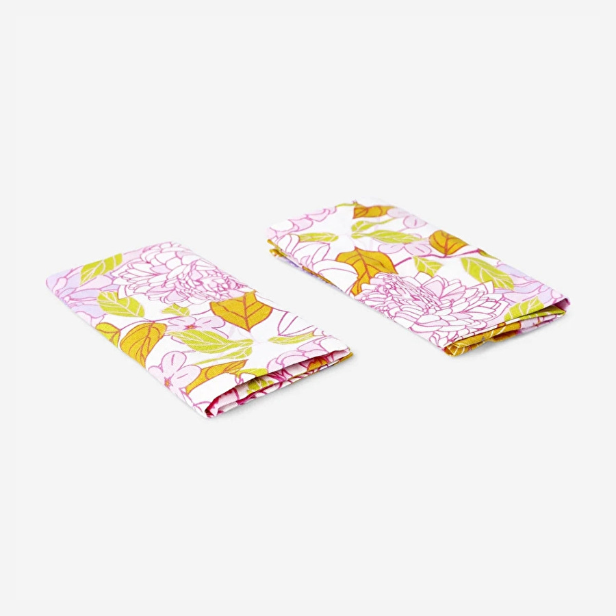 Flying Tiger Copenhagen 2'li Çiçek Desenli Kumaş Peçete Seti 40 cm x 40 cm