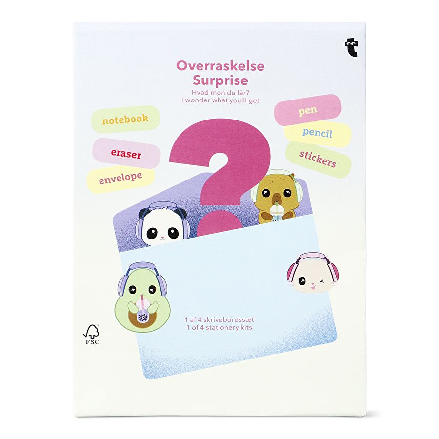 Flying Tiger Copenhagen Hayvan Desenli Sürpriz Kırtasiye Kiti