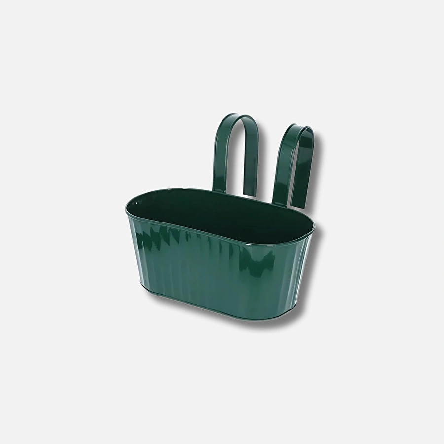 Flying Tiger Copenhagen Askılı Koyu Yeşil Çinko Saksı