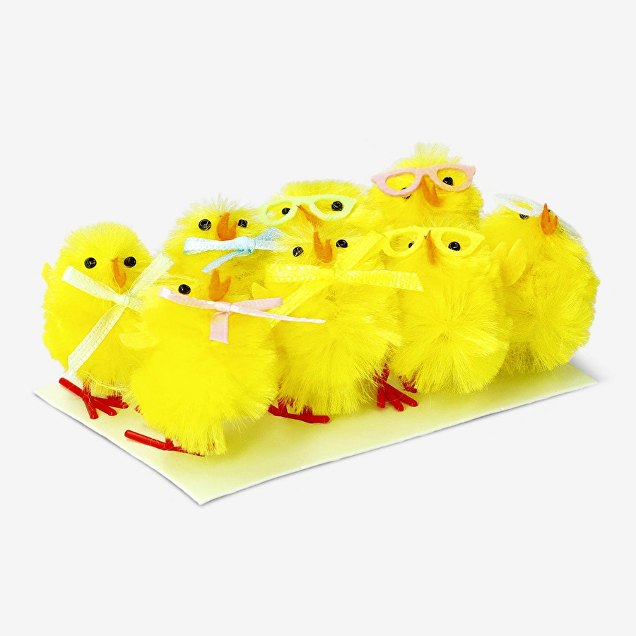 Flying Tiger Copenhagen 8'li Mini Sarı Civciv Seti 2,5 cm x 4 cm