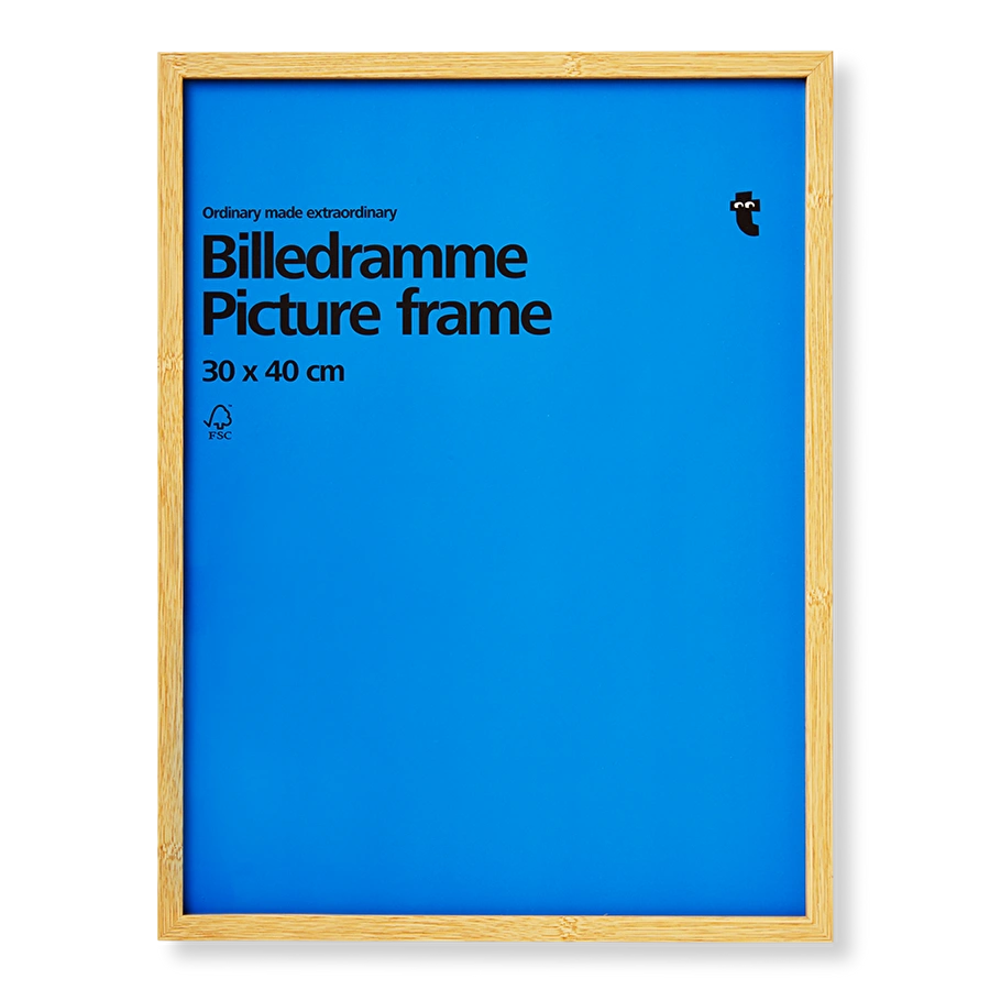 Flying Tiger Copenhagen Ahşap Görünümlü Çerçeve 30 cm x 40 cm