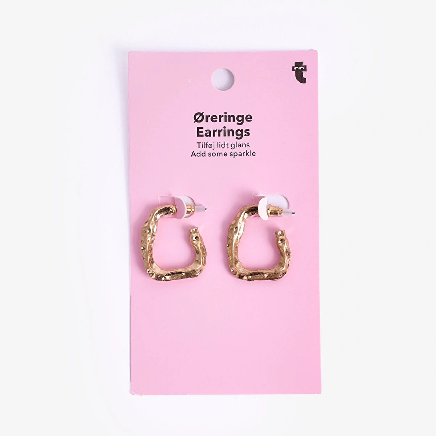 Flying Tiger Copenhagen Yarım Halka Gold Küpe