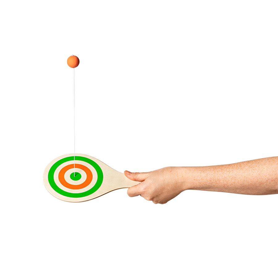 Flying Tiger Copenhagen Ahşap Top Sektirme Raketi