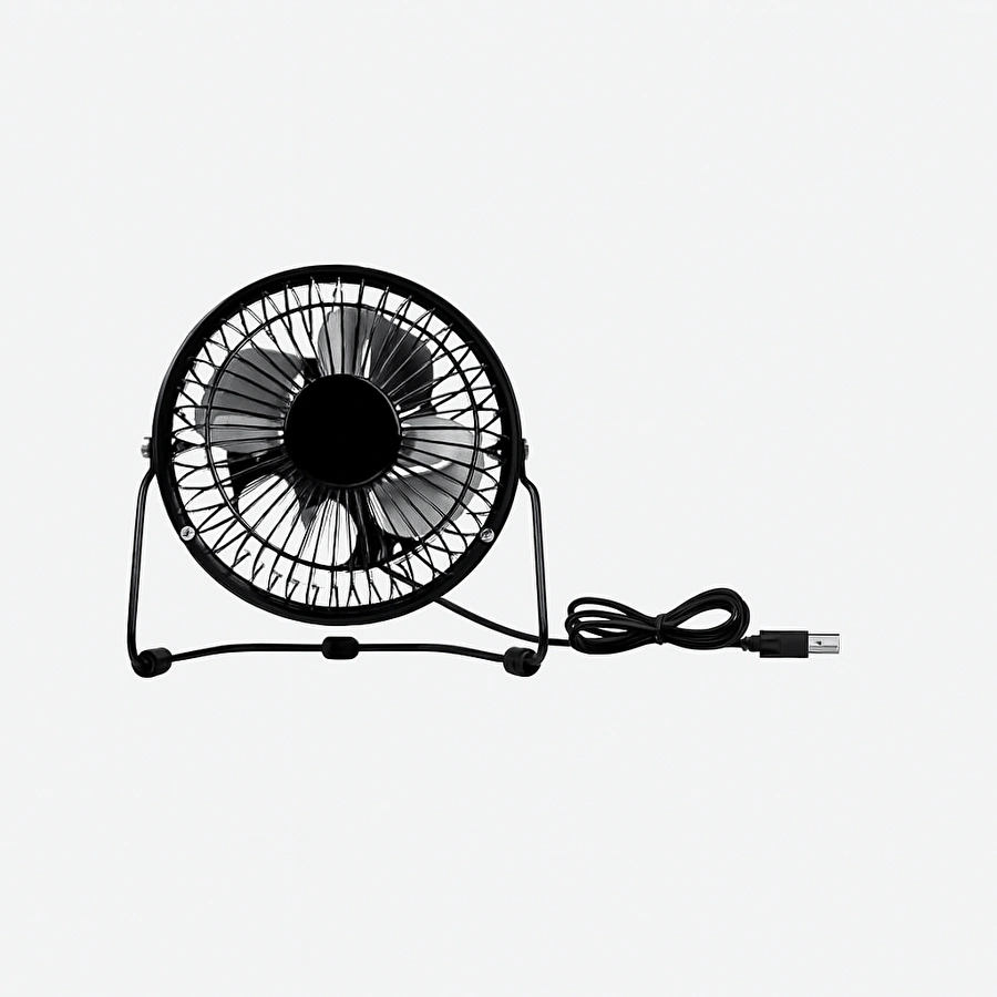Flying Tiger Copenhagen Siyah Metal Masaüstü Vantilatörü