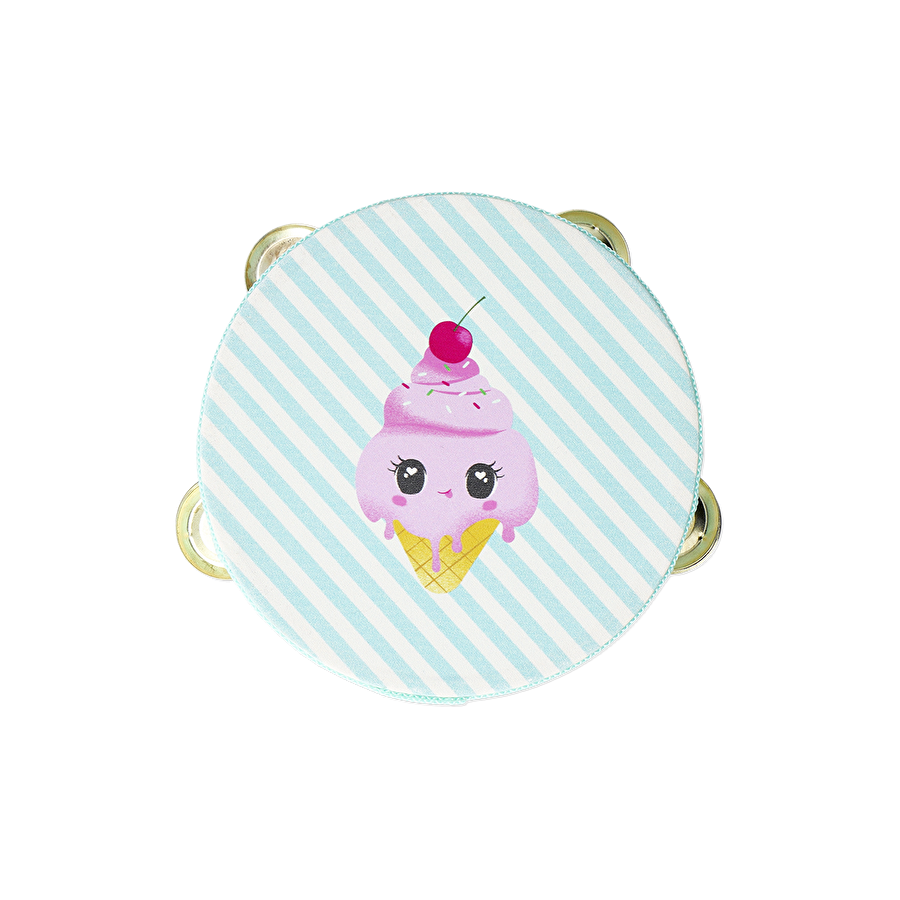 Flying Tiger Copenhagen Dondurma Desenli Çizgili Ahşap Tef