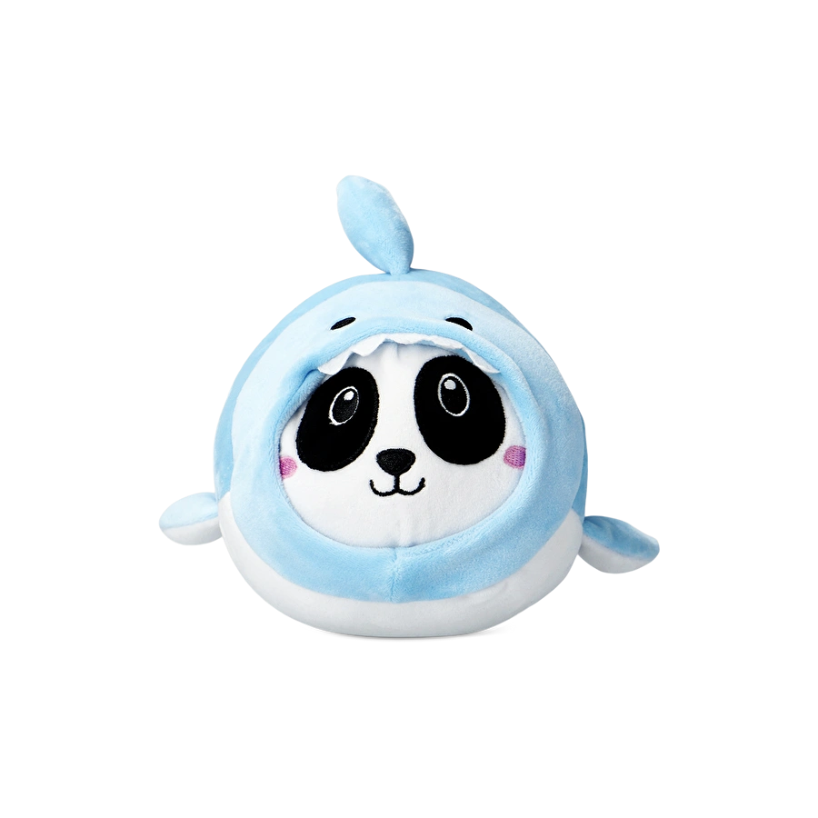 Flying Tiger Copenhagen Mavi Köpek Balığı Kılığında Panda Peluş Oyuncak
