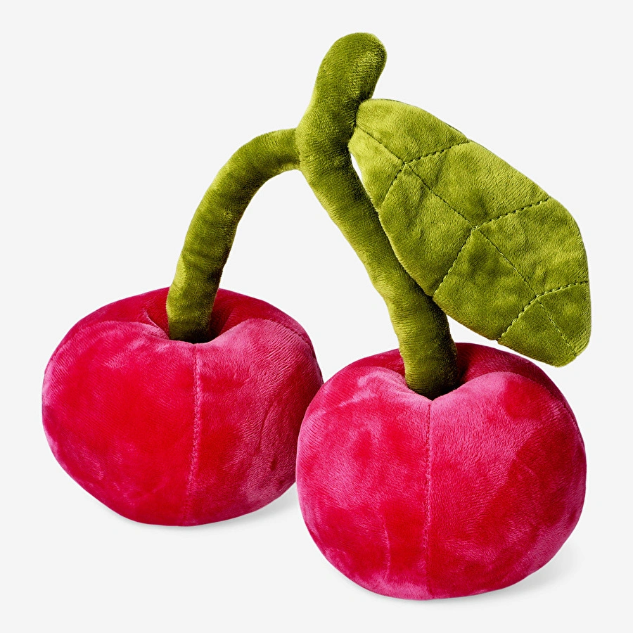 Flying Tiger Copenhagen Pembe Kiraz Şeklinde Peluş Yastık