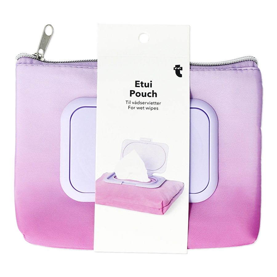 Flying Tiger Copenhagen Pembe Fermuarlı Islak Mendil Çantası