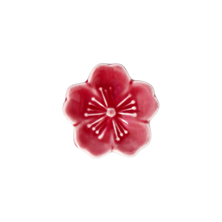 Flying Tiger Copenhagen Pembe Bahar Çiçeği Şeklinde Seramik Chopstick Tutucu