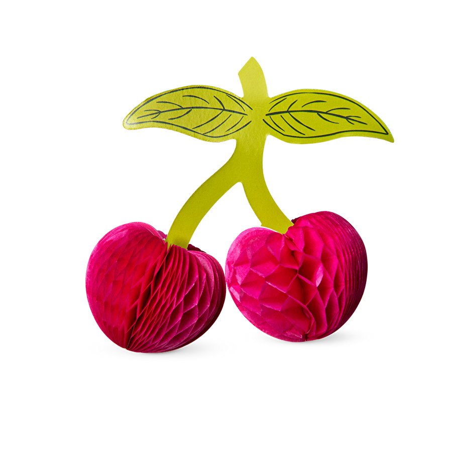 Flying Tiger Copenhagen 4'lü Kırmızı Kiraz Şeklinde Masa Dekorasyonu