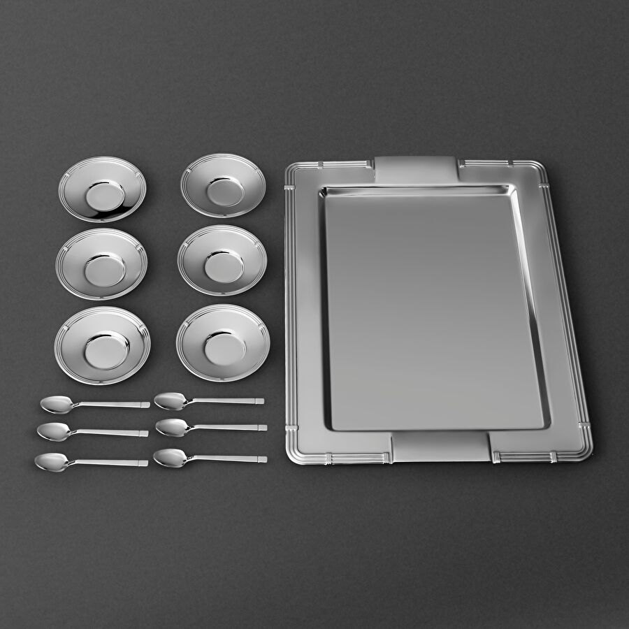 Jumbo 4200 Çelik Çay Seti 13 Parça