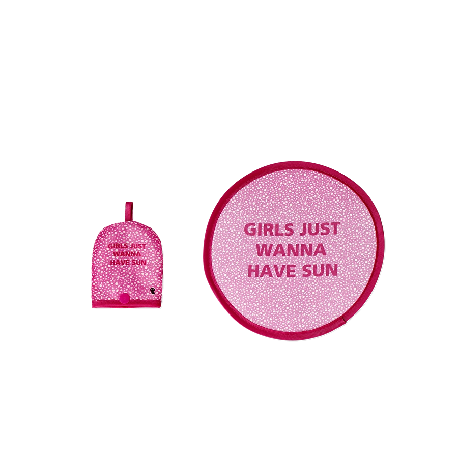 Flying Tiger Copenhagen Pembe Sloganlı Yelpaze