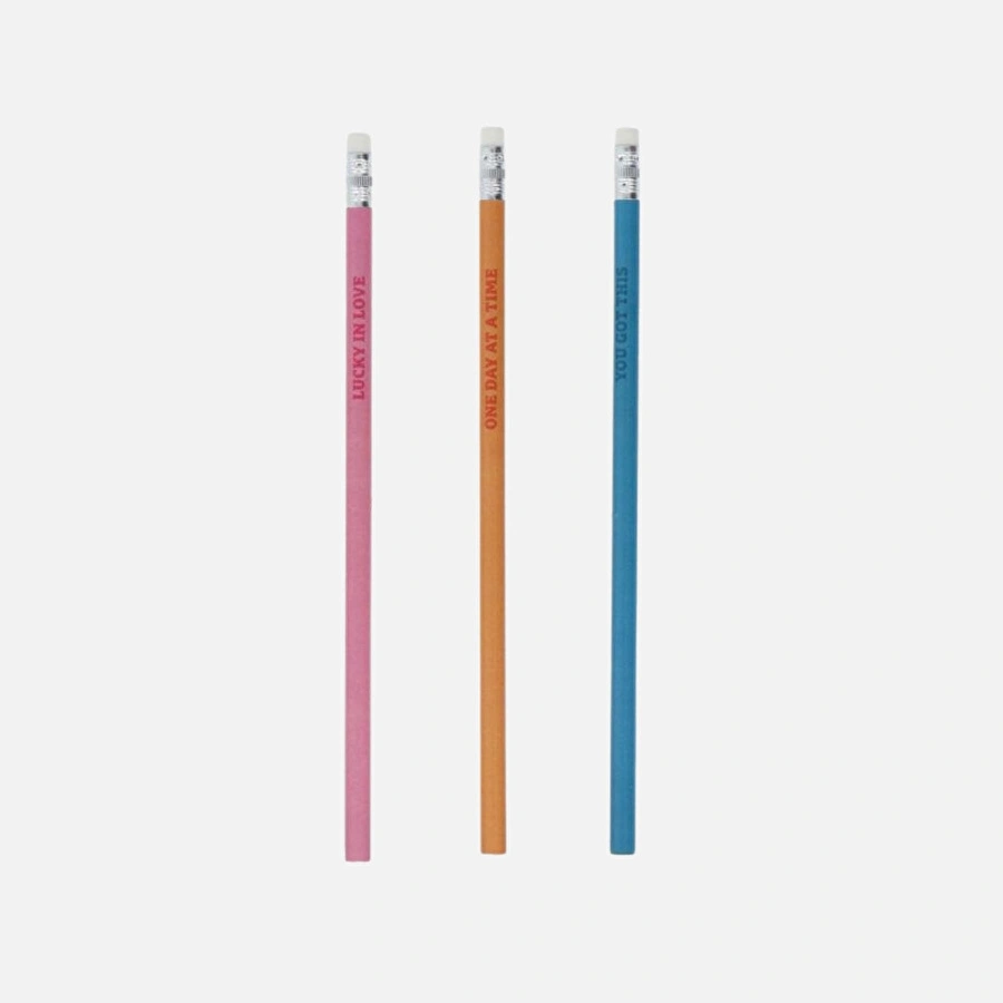 Flying Tiger Copenhagen 3'lü Silgili Kurşun Kalem Seti