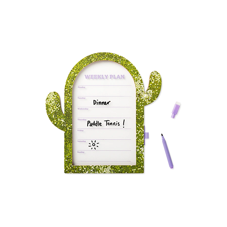 Flying Tiger Copenhagen Kaktüs Şeklinde Çerçeveli Haftalık Planlayıcı