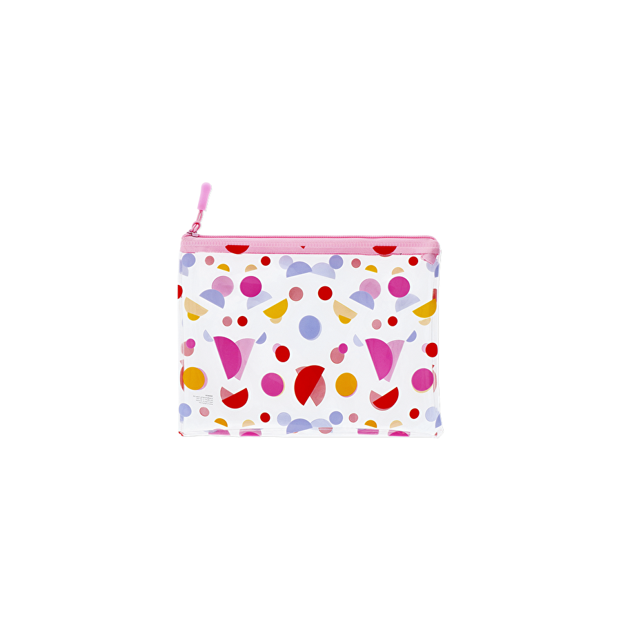 Flying Tiger Copenhagen Geometrik Desenli Şeffaf Kalem Kutusu