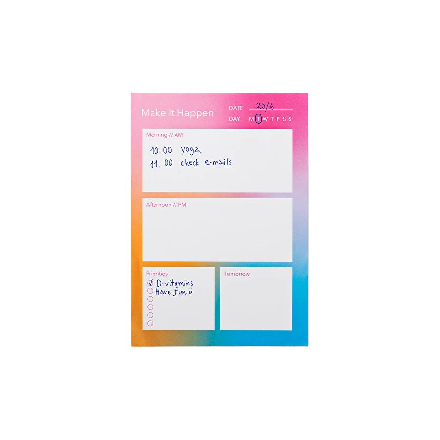 Flying Tiger Copenhagen Çok Renkli Planlayıcı Not Defteri