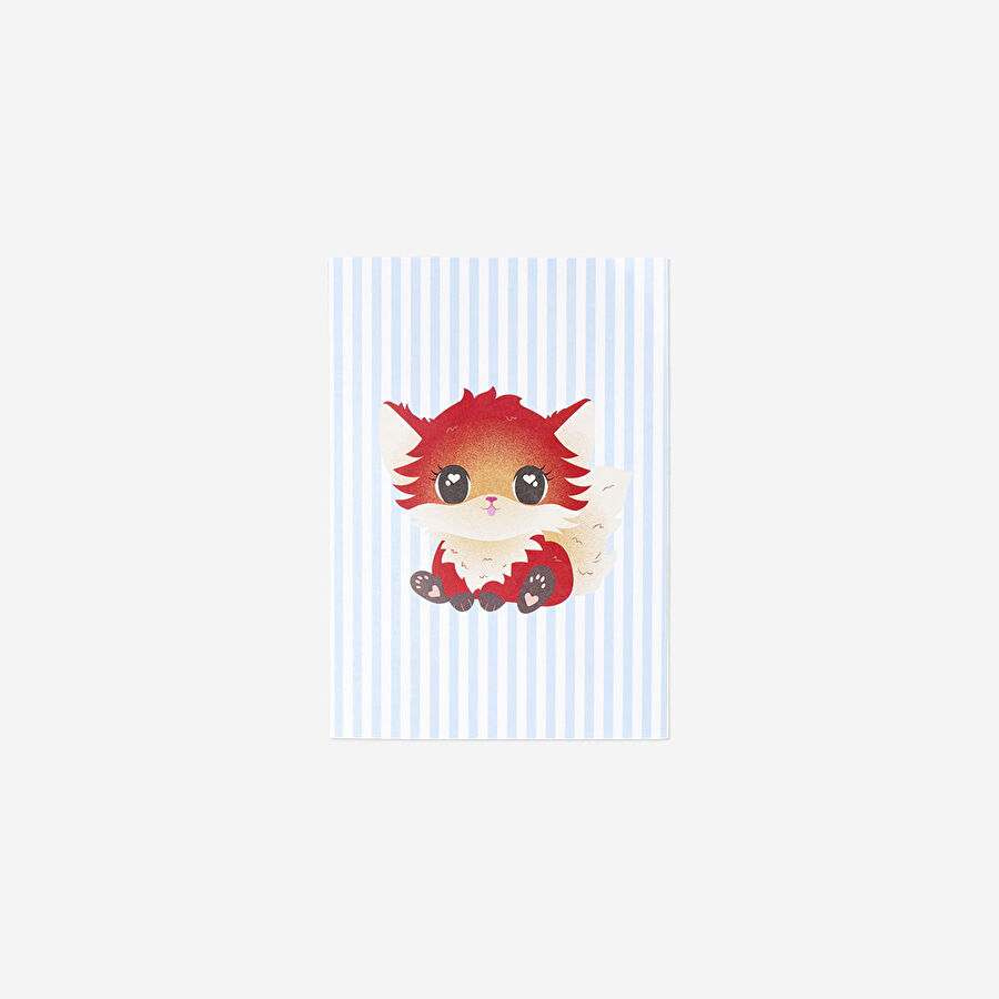Flying Tiger Copenhagen Çizgili Tilki Detaylı A5 Defter